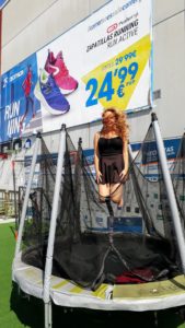 Diversión en Decathlon...