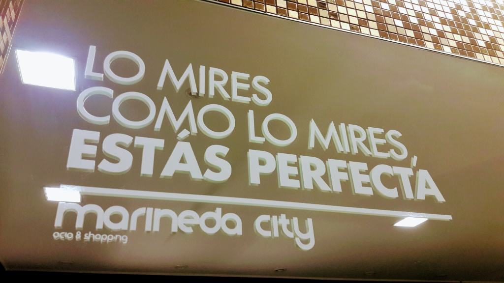 "Lo ves como lo ves, estás perfecta"