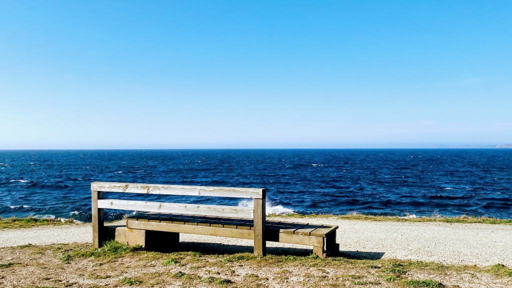 Banco en el Parque Escultórico de la Torre de Hércules