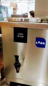 Leche de soja caliente en Ikea