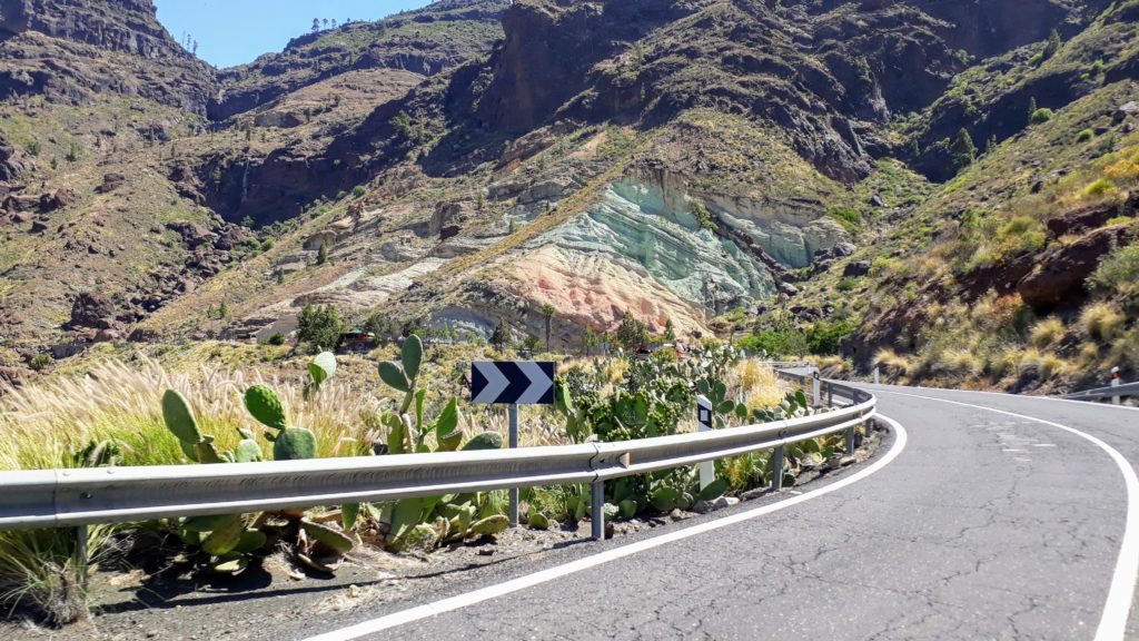 Rocas coloridas en Gran Canaria