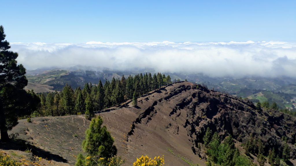 Por encima de las nubes en Gran Canaria