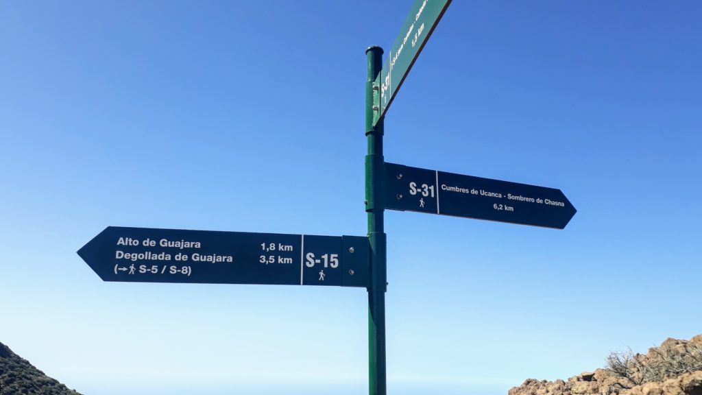 Bifurcación en el camino: Desde Sendero 31 ahora subirás a Sendero 15 hasta Alto de Guajara